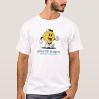 Funny Retro Pickleball Cartoon Mascot Personalized T-Shirt