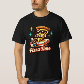 Funny Retro Pizza Time Shirt – Cute Cartoon Pizza