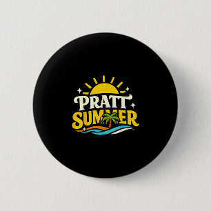 Funny retro pratt summer california political button