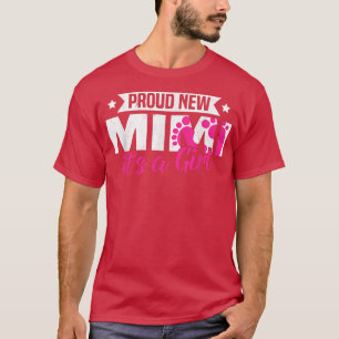 Funny Retro Proud New Mimi It's A Girl Gender Reve T-Shirt