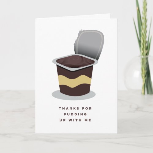 Funny Retro Pudding Teacher Greeting Card