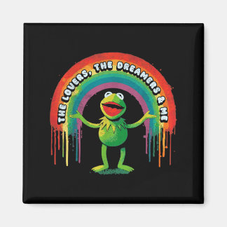Funny Retro Rainbow Frog Connection The Lovers The Magnet