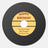 Funny Retro Record Birthday
