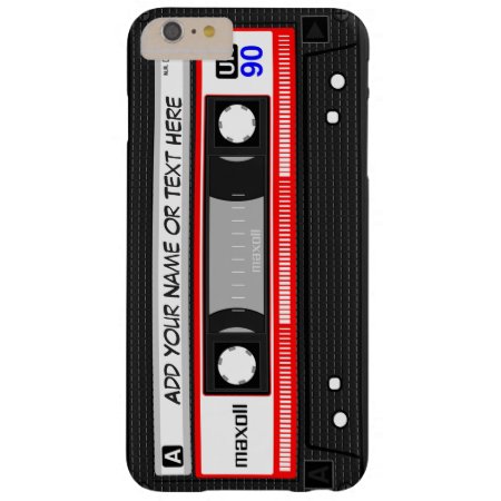 Funny Retro Red Music Cassette Tape Pattern Barely There Iphone 6 Plus