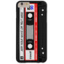 Funny Retro Red Music Cassette Tape Pattern Barely There iPhone 6 Plus Case