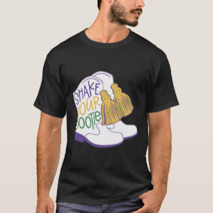 Funny Retro Shake Your Bootie Mardi Gras Costume N T-Shirt