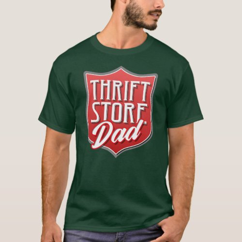 Funny Retro Thrift Store Dad Thrifting  T_Shirt