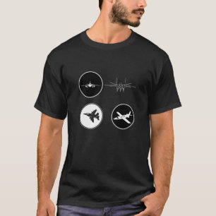Funny Retro Vintage Airplane Aviation Pilot Gift T-Shirt