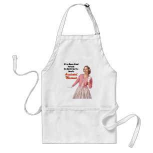 Funny Retro Vintage Bunco Adult Apron