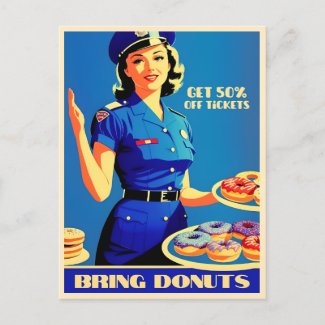 Funny Retro Vintage Inspired Police Humor