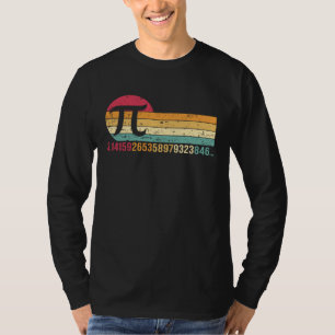 Funny Retro Vintage Nerd Symbol Pi Day 3.14 Math T T-Shirt