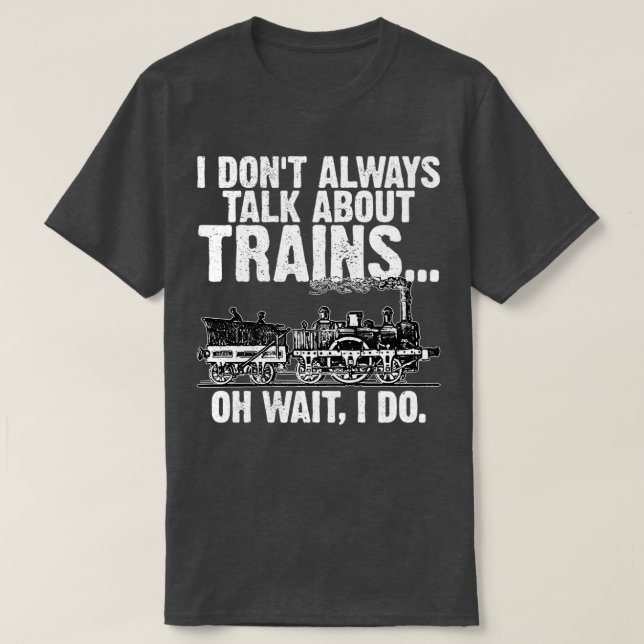 Funny Retro Vintage Railroad Engineer 1 T-Shirt (Design Front)