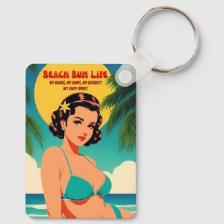 Funny Retro Vintage Travel Tropical Beach Humor