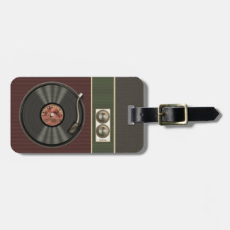 Funny Retro Vinyl Record Luggage Tag