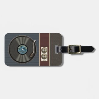 Funny Retro Vinyl Record Luggage Tag