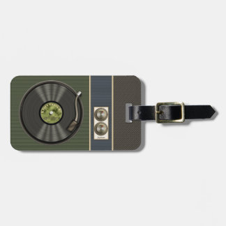 Funny Retro Vinyl Record Luggage Tag