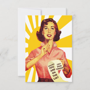 Funny retro will you be my invitation