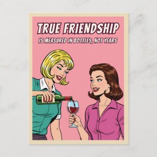 Funny Retro Wine Humor Best Friend Pop Art