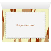 Funny Retro woman cooking Card (Inside Horizontal (Bottom))