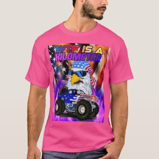 Funny Retro WTF What The Fck Is A Kilometer Vintag T-Shirt
