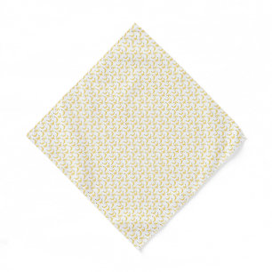 Funny Retro Yellow Banana Pattern Party Editable Bandana