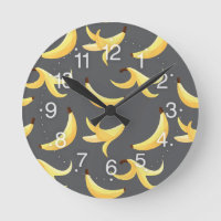 Funny Retro Yellow Banana Pattern Party Editable