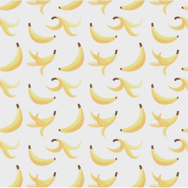 Funny Retro Yellow Banana Pattern Party Editable Sticker (Front)