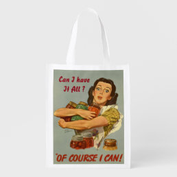 funny reusable tote bag