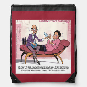 Funny Reverse Mortgage Therapy Drawstring Backpack