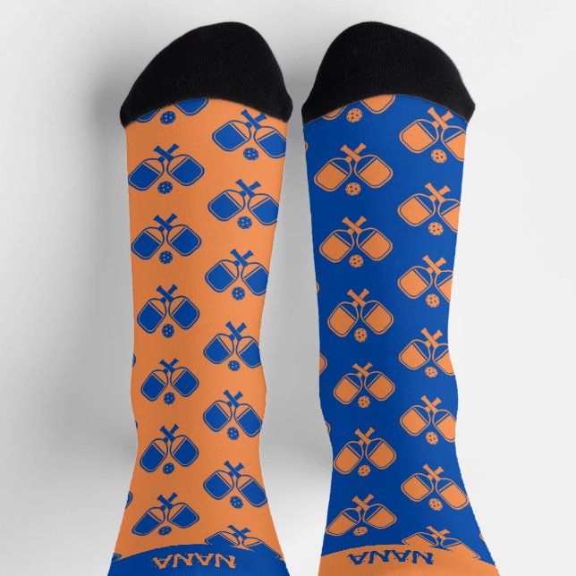 Funny Reversed Pickleball Crew Socks (Top)