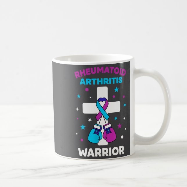 Funny Rheumatoid Warrior Arthritis Awareness Coffee Mug (Right)