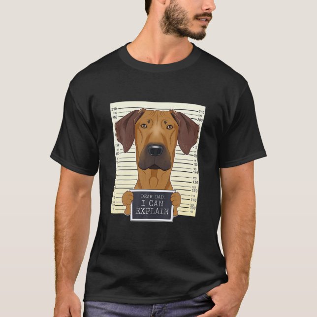 Funny Rhodesian Ridgeback Dad I Rhodesian Ridgebac T-Shirt (Front)