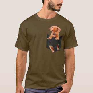Funny Rhodesian Ridgeback in Your Pocket for Dog L T-Shirt