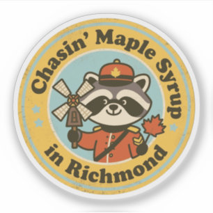 Funny Richmond Gift for Maple Lovers Sticker