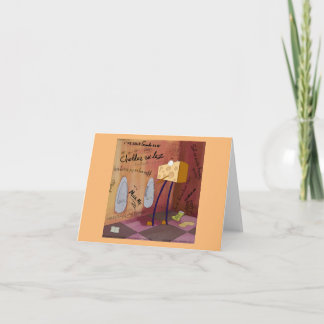 Funny Rick London Cheese Bathroom Comic Card