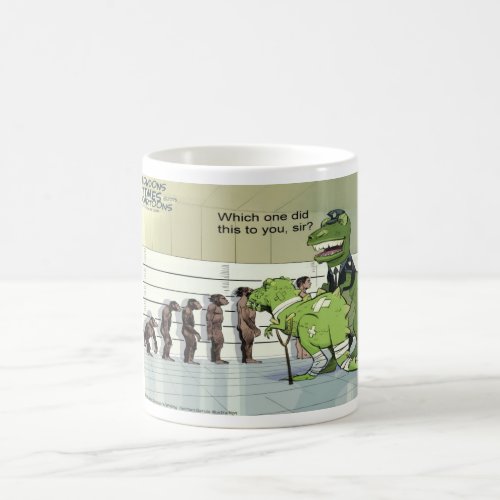 Funny Rick London Dinosaur Police Lineup Coffee Mug
