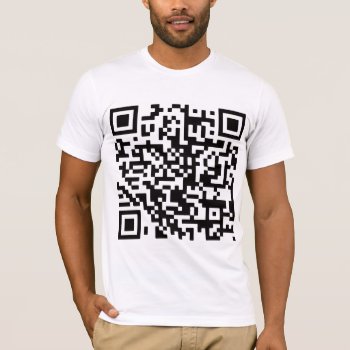 Funny Rick Roll Qr Code T-shirt by ConstanceJudes at Zazzle