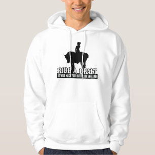 Funny Ride a Draft Horse T-Shirt for Women Riders Hoodie