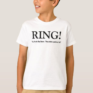 Funny Ring Bearer Customizable Wedding Party Shirt
