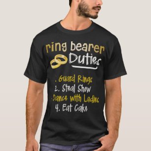 FUNNY RING BEARER DUTIES Cute Wedding Gift T-Shirt