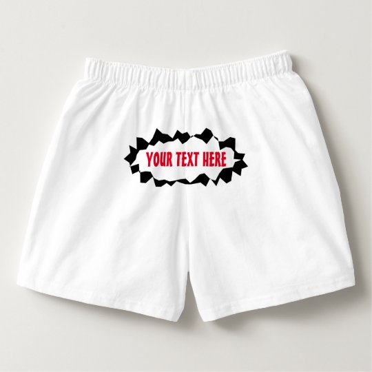 Funny ripped hole boxer shorts for men
