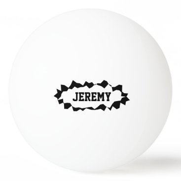 Funny ripped hole ping pong balls with custom name