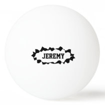 Funny ripped hole ping pong balls with custom name Funny ripped hole ping pong balls with custom name