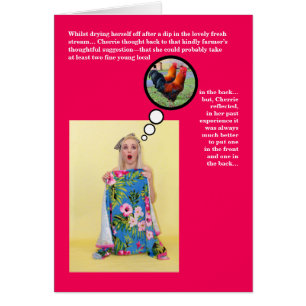 Funny Risqué Humor Joke Valentine's Day Card