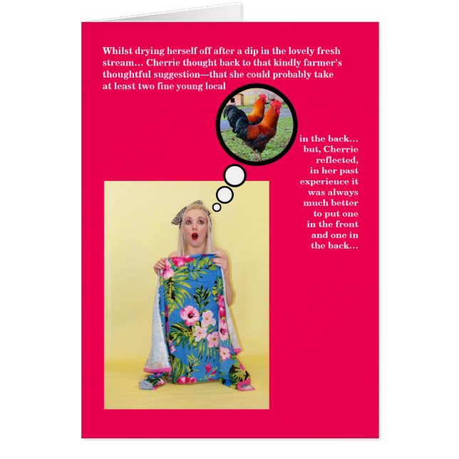 Funny Risqué Humor Joke Valentine's Day Card (Front)