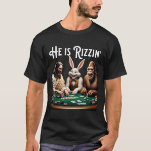 Funny Rizz He Is Rizzin Jesus T-Shirt