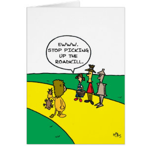 Funny Road Kill in Oz Cards