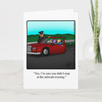 Funny Road Trip Bon Voyage Humor Card