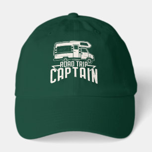 Funny road trip Captain word art  Hat