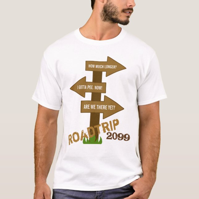 Funny Roadtrip Customizable T-Shirt (Front)